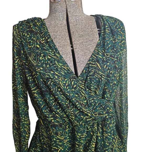 Addition Elle Long Sleeve Blouse, sz 1X - Picture 2 of 8